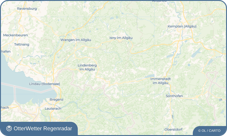 OtterWetter Regenradar-Widget Oberthalhofen