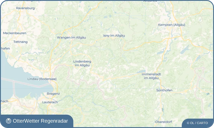 Wetter-Widget-Vorschau mit Vorhersagedaten für Oberthalhofen