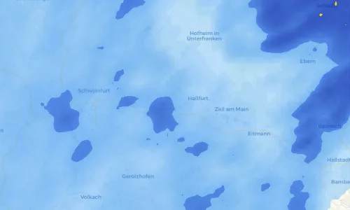 Regenradar Vorschaubild - Aktuelle Niederschläge in Obertheres und Umgebung