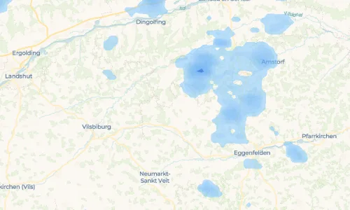 Regenradar Obertrennbach: aktuelle Niederschläge in Obertrennbach und Umgebung, Stand 27. Oktober 2026 um 2:50 Uhr