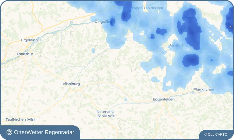 Widget-Vorschau für Obertrennbach Wetter-Widget-Vorschau mit Vorhersagedaten für Obertrennbach