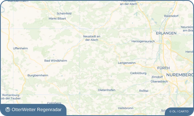 Widget-Vorschau für Oberulsenbach Wetter-Widget-Vorschau mit Vorhersagedaten für Oberulsenbach