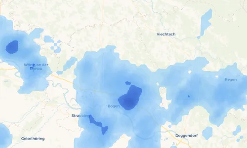 Regenradar Vorschaubild - Aktuelle Niederschläge in Oberwachsenberg und Umgebung