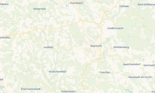Regenradar Oberwaiz: aktuelle Niederschläge in Oberwaiz und Umgebung, Stand 25. Oktober 2026 um 4:45 Uhr