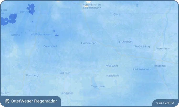 Wetter-Widget-Vorschau mit Vorhersagedaten für Oberwarngau