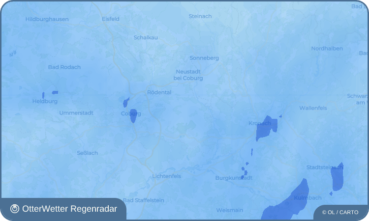 OtterWetter Regenradar-Widget Oberwasungen