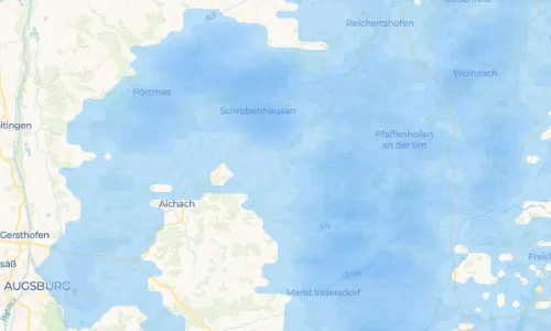 Regenradar Vorschaubild - Aktuelle Niederschläge in Oberweilenbach und Umgebung