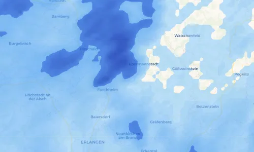 Regenradar Vorschaubild - Aktuelle Niederschläge in Oberweilersbach und Umgebung