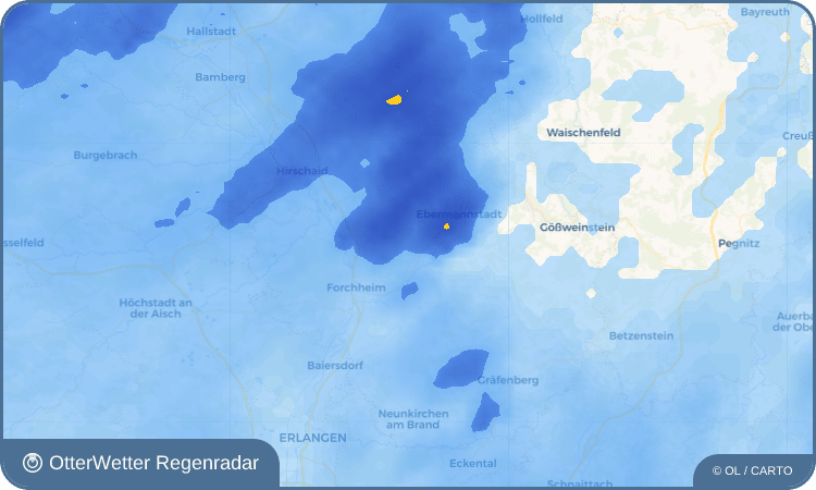 Wetter-Widget-Vorschau mit Vorhersagedaten für Oberweilersbach