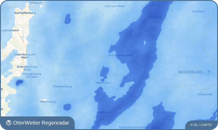 Wetter-Widget-Vorschau mit Vorhersagedaten für Oberwittbach