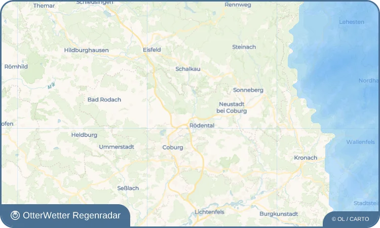 Wetter-Widget-Vorschau mit Vorhersagedaten für Oberwohlsbach