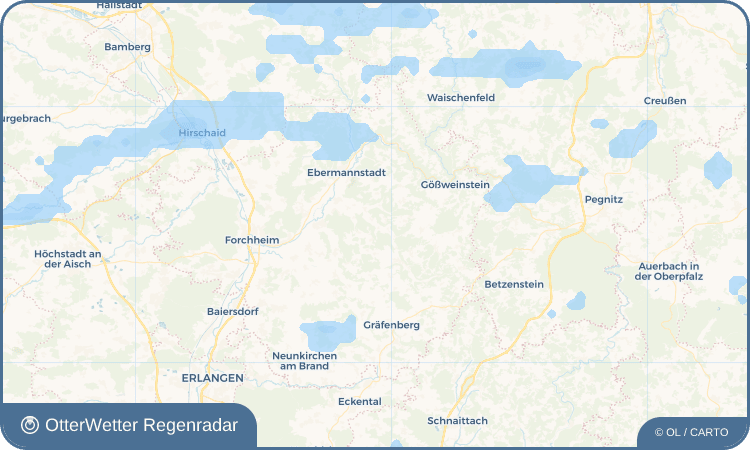 Wetter-Widget-Vorschau mit Vorhersagedaten für Oberzaunsbach