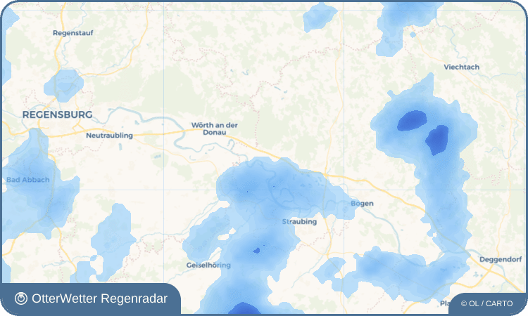 Wetter-Widget-Vorschau mit Vorhersagedaten für Oberzeitldorn