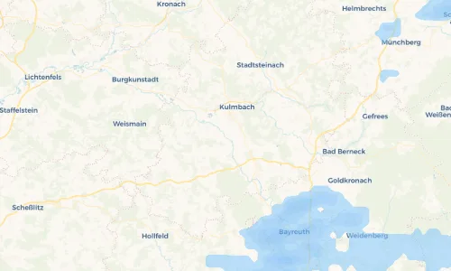 Regenradar Vorschaubild - Aktuelle Niederschläge in Oberzettlitz und Umgebung