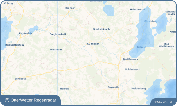 Wetter-Widget-Vorschau mit Vorhersagedaten für Oberzettlitz