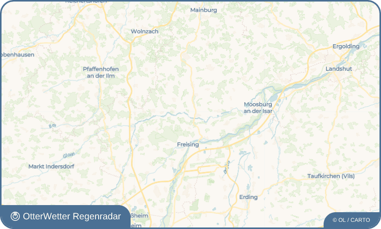 OtterWetter Regenradar-Widget Oberzolling