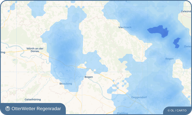 Widget-Vorschau für Öd Wetter-Widget-Vorschau mit Vorhersagedaten für Öd