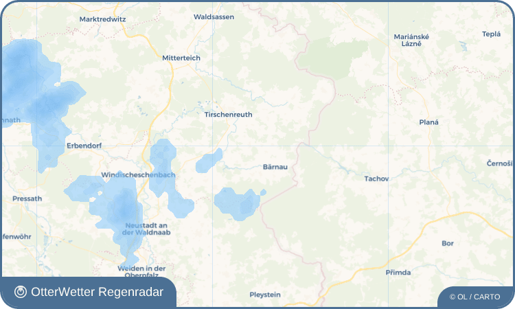 OtterWetter Regenradar-Widget Ödwaldhausen