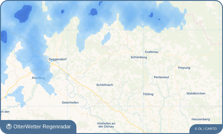 Wetter-Widget-Vorschau mit Vorhersagedaten für Ölberg