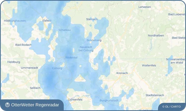 Wetter-Widget-Vorschau mit Vorhersagedaten für Oerlsdorf
