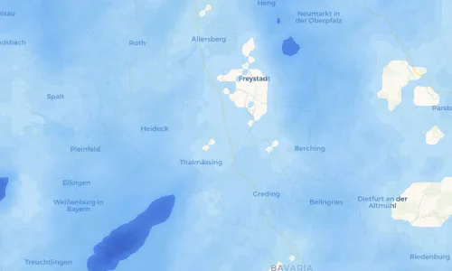 Regenradar Vorschaubild - Aktuelle Niederschläge in Offenbau und Umgebung