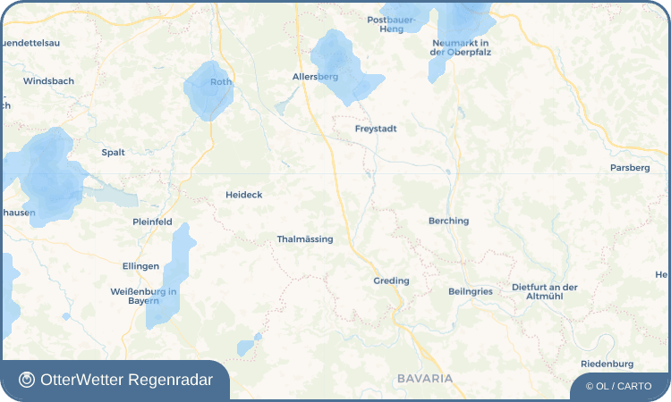 Widget-Vorschau für Offenbau Wetter-Widget-Vorschau mit Vorhersagedaten für Offenbau