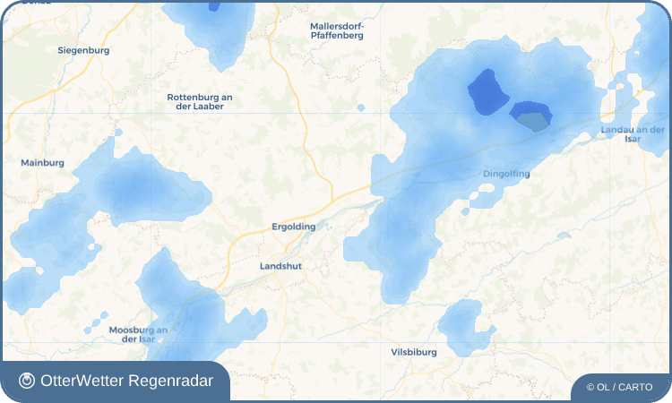 Widget-Vorschau für Ohu Wetter-Widget-Vorschau mit Vorhersagedaten für Ohu
