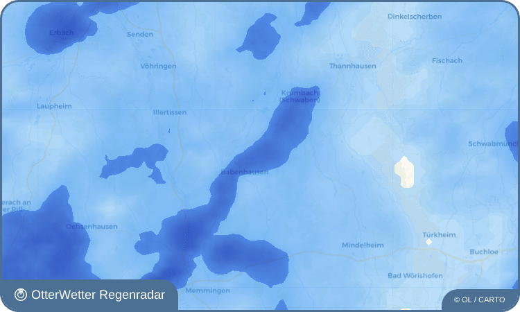 OtterWetter Regenradar-Widget Olgishofen