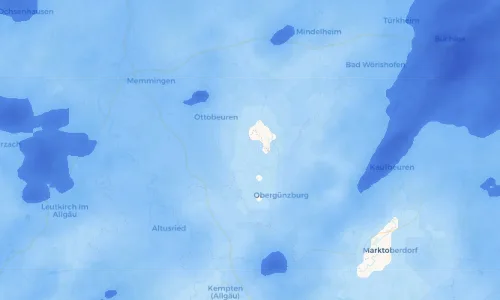 Regenradar Vorschaubild - Aktuelle Niederschläge in Ollarzried und Umgebung
