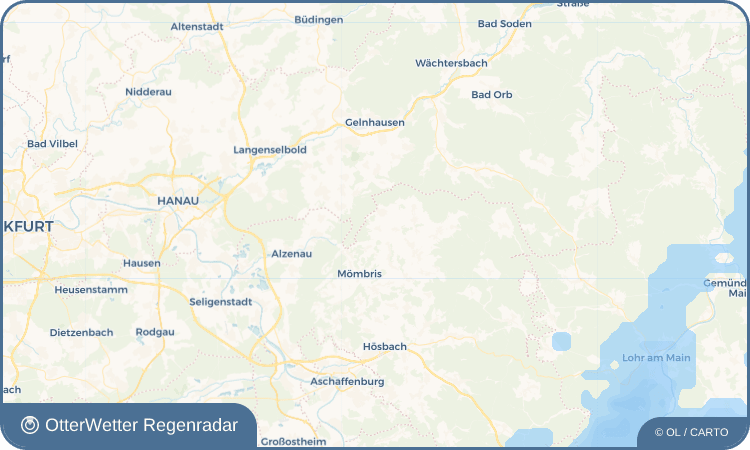 Wetter-Widget-Vorschau mit Vorhersagedaten für Omersbach