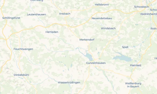 Regenradar Vorschaubild - Aktuelle Niederschläge in Ornbau und Umgebung