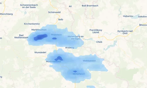 Regenradar Vorschaubild - Aktuelle Niederschläge in Oschwitz und Umgebung