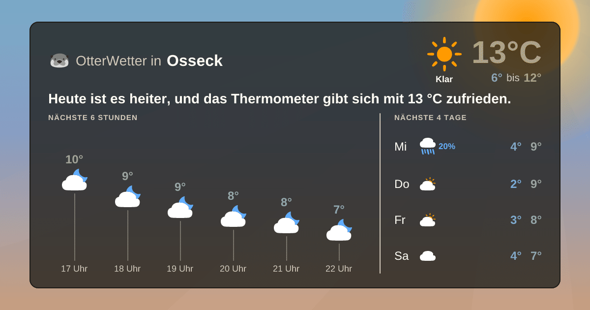 OtterWetter-Widget Osseck