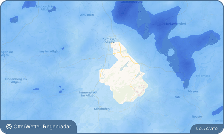 OtterWetter Regenradar-Widget Ottacker