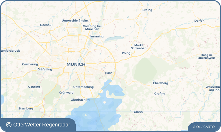 Wetter-Widget-Vorschau mit Vorhersagedaten für Ottendichl