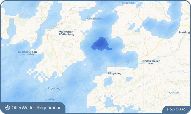OtterWetter Regenradar-Widget Ottending
