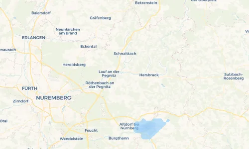 Regenradar Vorschaubild - Aktuelle Niederschläge in Ottensoos und Umgebung