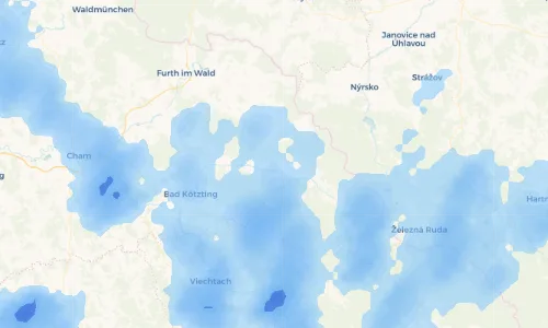 Regenradar Vorschaubild - Aktuelle Niederschläge in Ottenzell und Umgebung