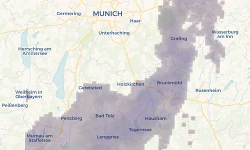Regenradar Vorschaubild - Aktuelle Niederschläge in Otterfing und Umgebung