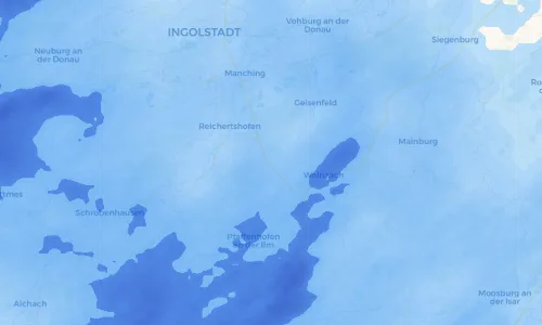 Regenradar Vorschaubild - Aktuelle Niederschläge in Ottersried und Umgebung