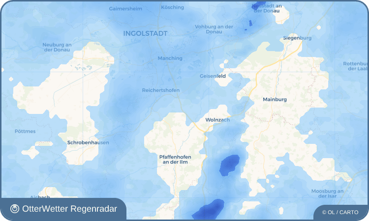 OtterWetter Regenradar-Widget Ottersried