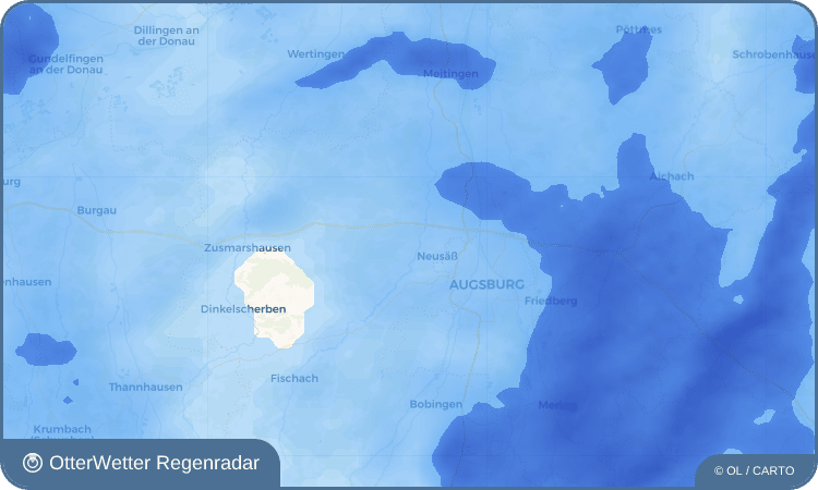 Widget-Vorschau für Ottmarshausen Wetter-Widget-Vorschau mit Vorhersagedaten für Ottmarshausen