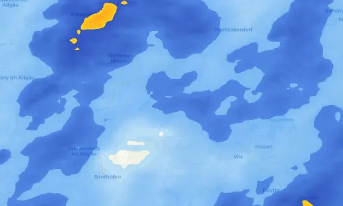 Regenradar Vorschaubild - Aktuelle Niederschläge in Oy und Umgebung