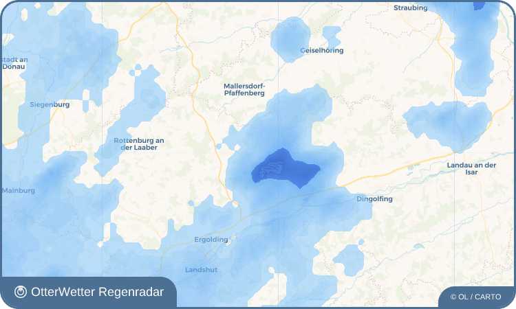 Widget-Vorschau für Paindlkofen Wetter-Widget-Vorschau mit Vorhersagedaten für Paindlkofen