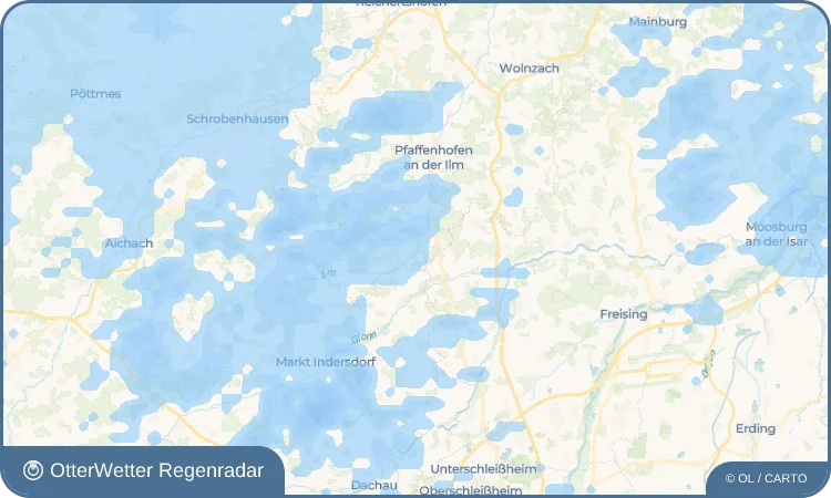 Wetter-Widget-Vorschau mit Vorhersagedaten für Paindorf