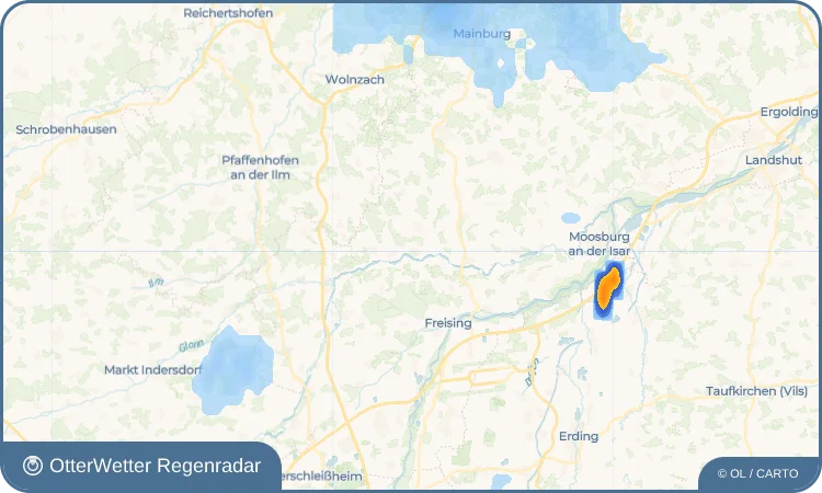 Widget-Vorschau für Palzing Wetter-Widget-Vorschau mit Vorhersagedaten für Palzing