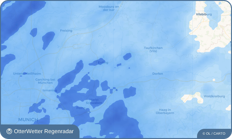 OtterWetter Regenradar-Widget Papferding