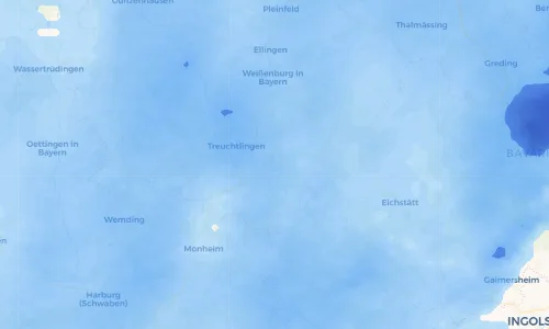 Regenradar Vorschaubild - Aktuelle Niederschläge in Pappenheim und Umgebung