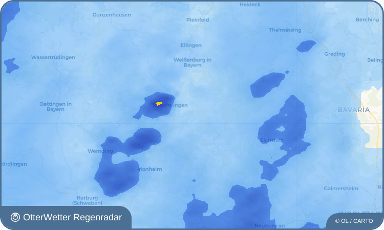 OtterWetter Regenradar-Widget Pappenheim