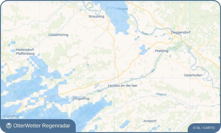OtterWetter Regenradar-Widget Parnkofen